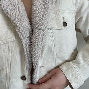 Free People Corduroy Sherpa Jacket